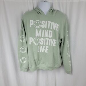 Cold Crush Long Sleeve Pullover Graphic Hoodie Green White Mens Size 2X